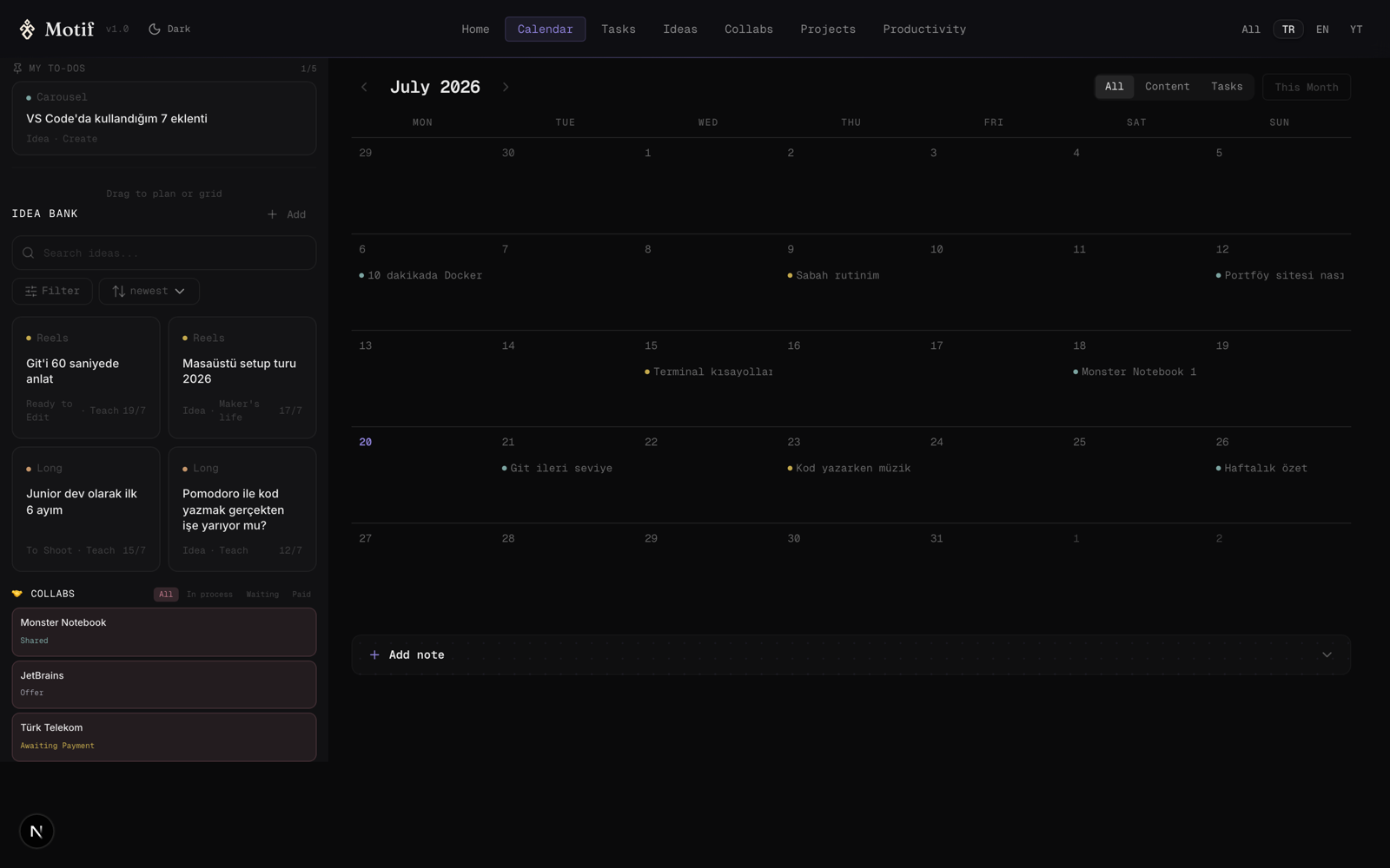 Calendar